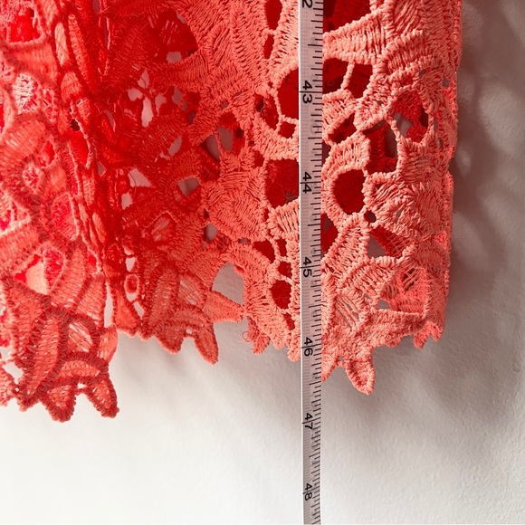 ASTR Midi Length Lace Coral Strap Cocktail Dress - Picture 10 of 10